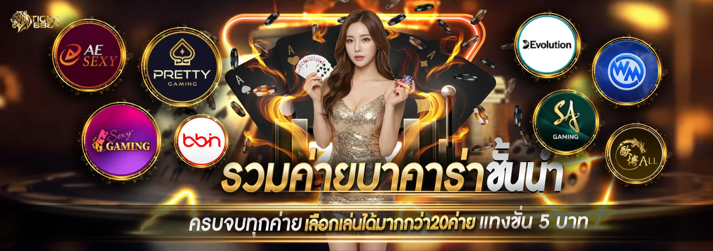 TIGER888 สล็อตเว็บตรง เล่นคาสิโน บาคาร่า ฝากถอนออโต้